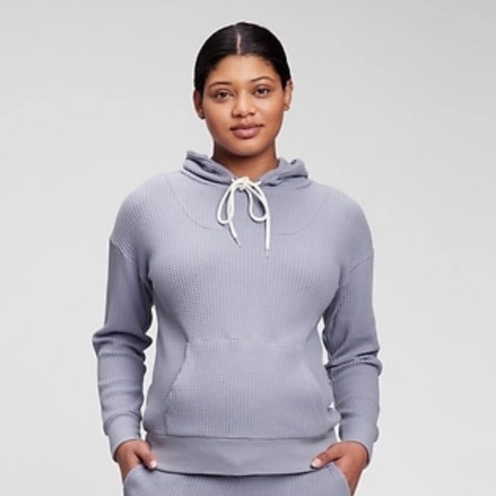 Maternity waffle hoodie